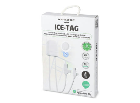 4034 - Xoopar Ice-Tag Kabel wird mit Find My Tracker geliefert Werbeartikel