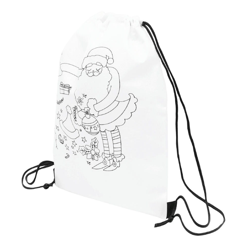 Product image COLOURFUL SNOWMAN - Bemalbarer Turnbeutel Werbeartikel