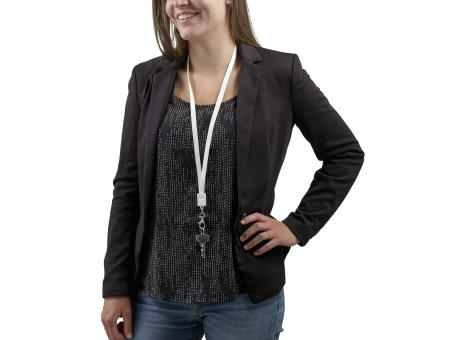 2-in-1 Schlüsselband aus TPE-Kunststoff Marguerite bedrucken