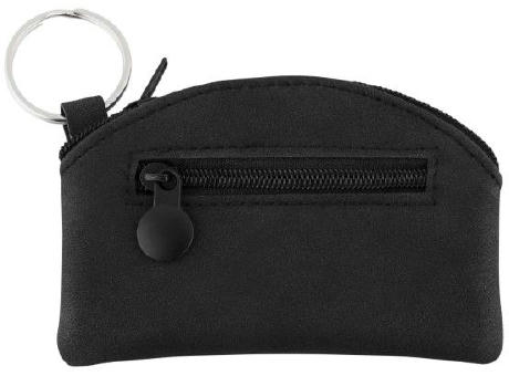 Product image CreativDesign® Schlüsseltasche "Curve Label" schwarz Werbeartikel