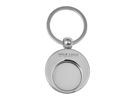 Schlüsselanhänger aus Metall mit Einkaufswagenchip Christie bedrucken