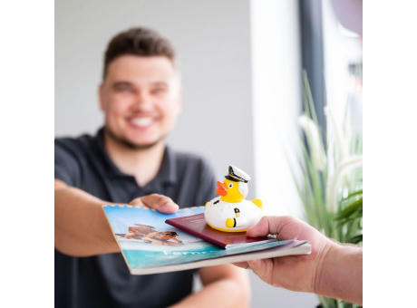 Quietsche-Ente Kapitän Werbeartikel