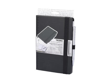 TROIKA Notizblock BLACK SLIMPAD A5 Werbeartikel