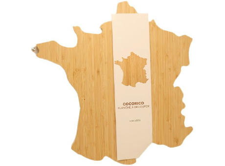 Schneidebrett 'Cocorico' aus Bambus Werbeartikel