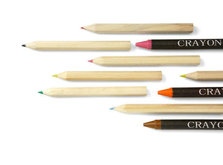 Wachsmalkreide-Set 6-tlg. Selena Werbeartikel