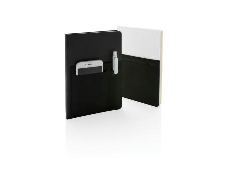 A5 Deluxe Notizbuch mit Fächern bedrucken