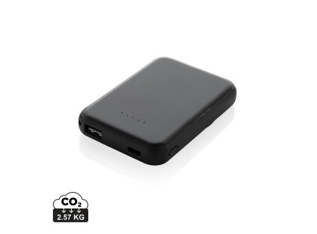 Product image Stellar 5.000mAh 5W magnetische Powerbank aus RCS rec. ABS bedrucken