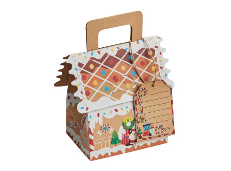 SMALL PRESENT - Papp-Geschenkhäuschen Werbeartikel