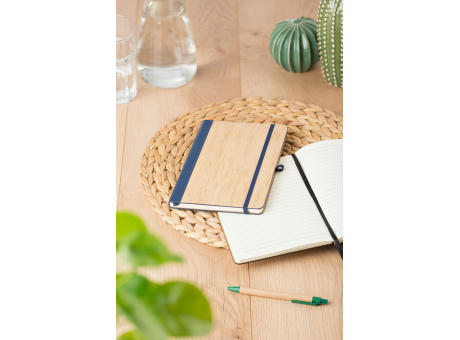 Notizbuch Dorita aus PU und Bambus Werbeartikel