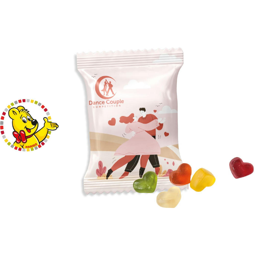 Product image HARIBO Standardformen Werbetüte, 6,5 g, Inhalt: HARIBO Herzen bunt gemischt Werbeartikel