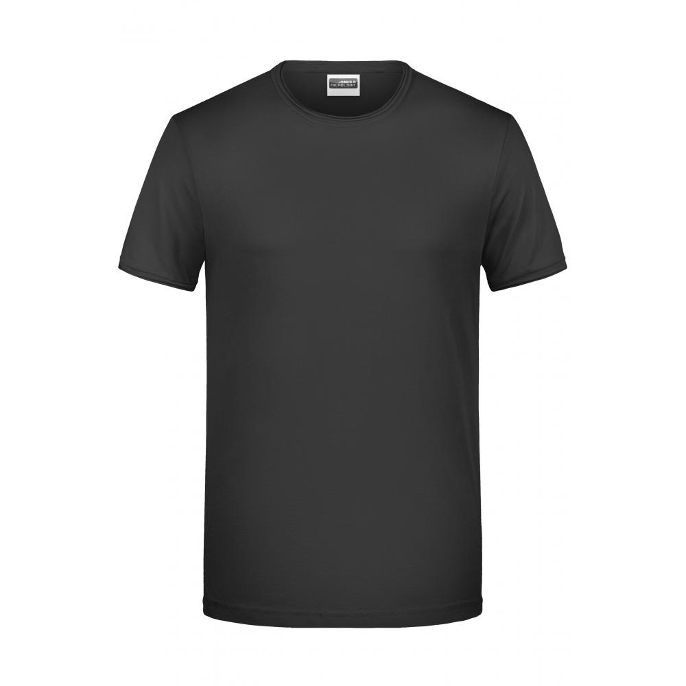 Men's-T - T-Shirt mit trendigem Rollsaum Werbeartikel