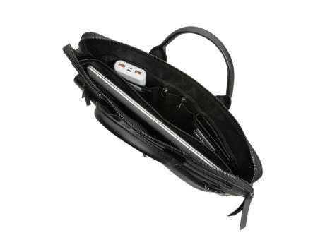 Swiss Peak 14" Laptoptasche aus GRS recyceltem PU bedrucken