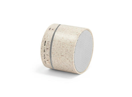 RE-LINEU. Lautsprecher mit 3W und 4h30m Akkulaufzeit aus Strohfaser Recyceltes ABS (100% rABS) Werbeartikel