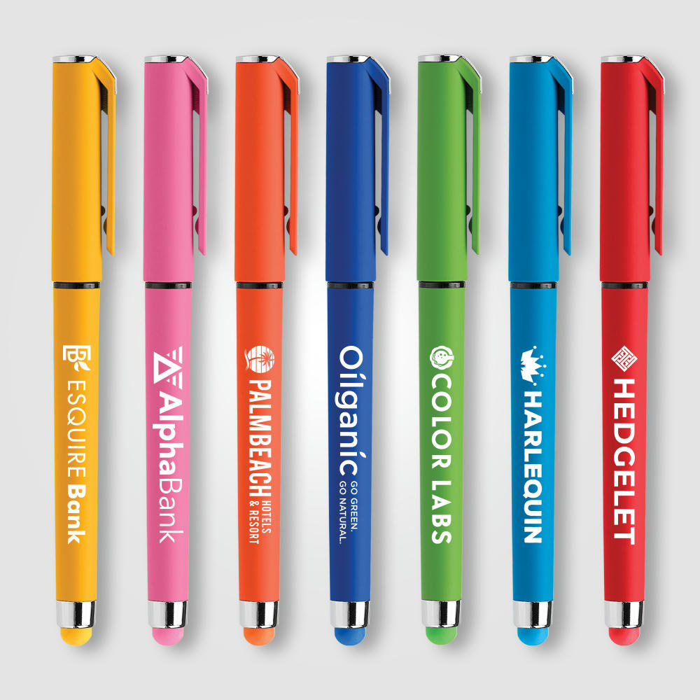 Islander Softy Brights Gelschreiber - m/Stylus Werbeartikel