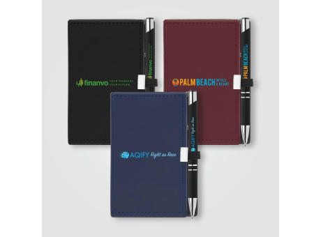 Caddy Notizbuch & Tres-JEThic Kugelschreiber Geschenkset bedrucken