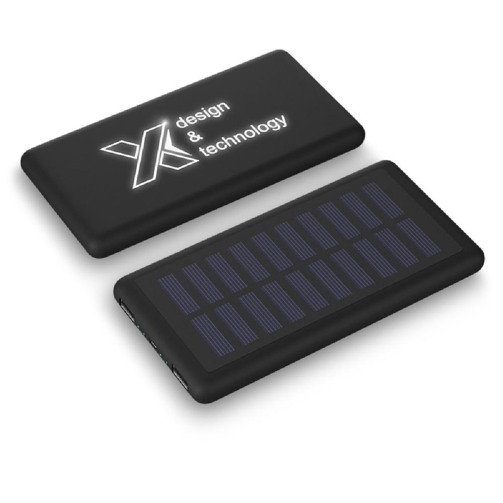 Product image SCX.design P30 8000 mAh Solar Powerbank mit Leuchtlogo Werbeartikel