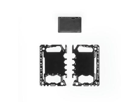 Product image PEEBLES. Multifunktionskarte aus Edelstahl mit 20 Funktionen Werbeartikel