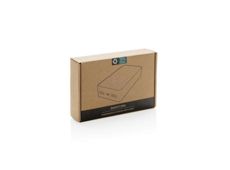 Boostcore 20.000mAh Powerbank aus RCS rec. Kunststoff bedrucken