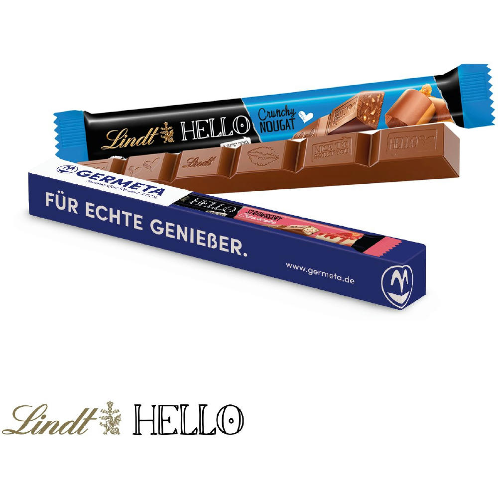 Product image SCHOKOLADENSTICK LINDT HELLO Werbeartikel