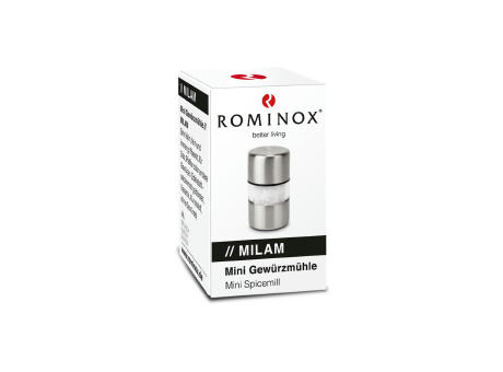 ROMINOX® Mini Salz- oder Pfeffermühle // Milam Werbeartikel
