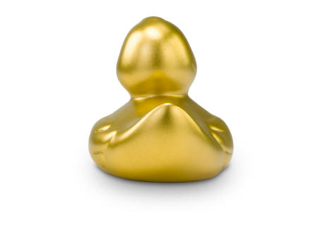 Werbeente Goldmarie Mini, ca. 6 cm Werbeartikel
