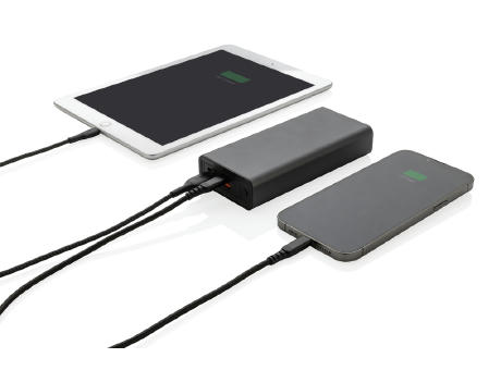 Terra 20.000mAh 20W Powerbank aus RCS recyceltem Aluminium bedrucken