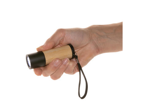 Bambus- und RCS-Recyclingplastiktaschenlampe Werbeartikel