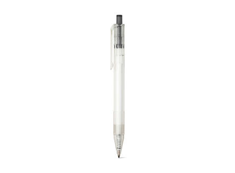Product image HARLAN. rPET-Kugelschreiber mit farbigem Knopf Werbeartikel