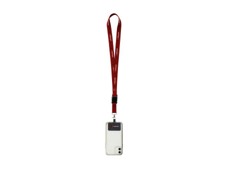 Lanyard Sublimation Buckle RPET 2 cm mit Patch bedrucken