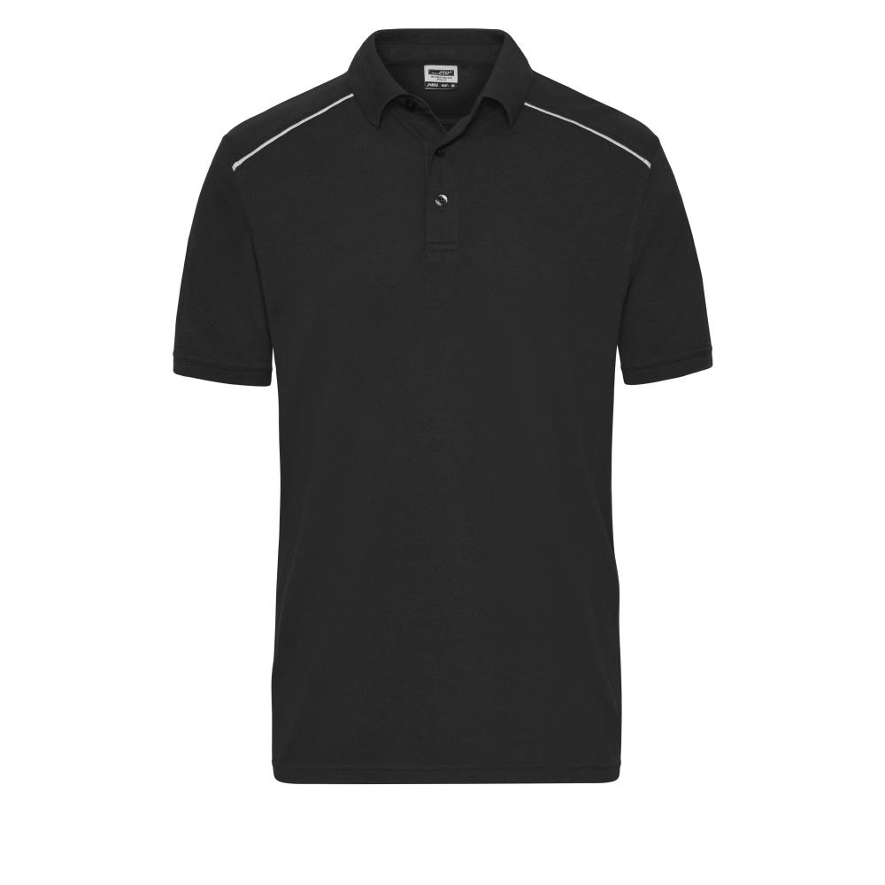 Men's  Workwear Polo - SOLID - - Strapazierfähiges und pflegeleichtes Polo mit Kontrastpaspel Werbeartikel