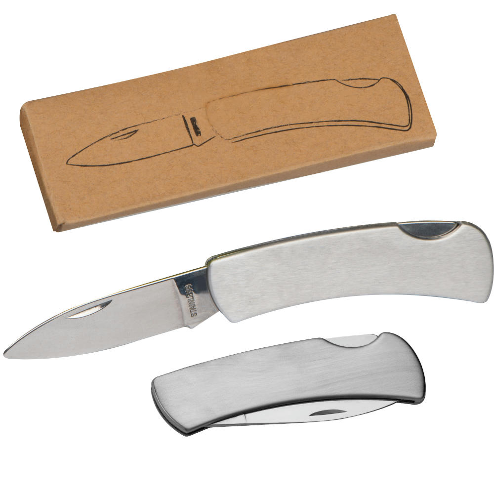 Product image Taschenmesser aus Edelstahl mit Sicherheitsverschluß Werbeartikel