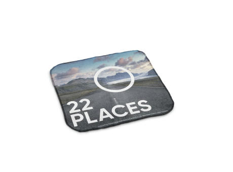 Mikrofaser Pflegetuch Supersoft, 25 x 25 cm, inkl. Polybeutel Werbeartikel