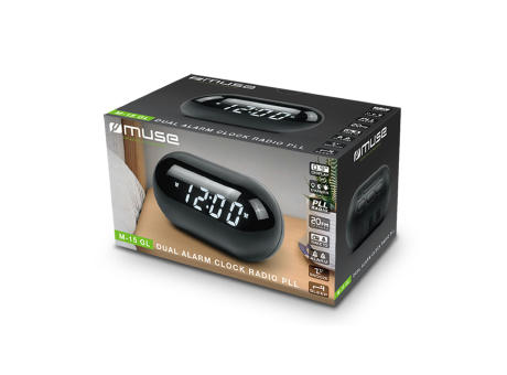 M-15 | Muse Dual Alarm Clockradio Werbeartikel