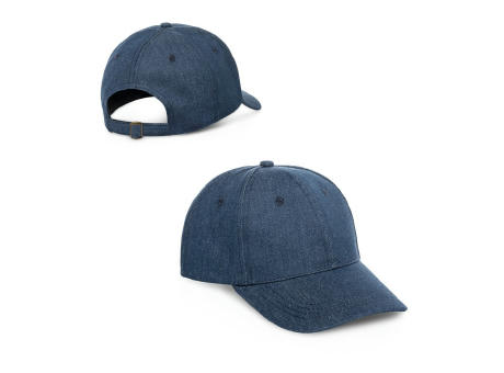 PHOEBE. Mütze aus Denim, Baumwolle und Polyester (300 g/m²) Werbeartikel