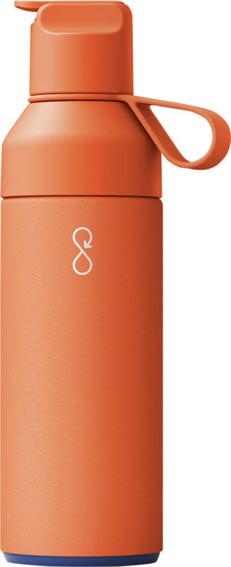 Ocean Bottle GO 500 ml vakuumisolierte Edelstahlflasche als nachhaltiger Werbeartikel, exklusives Kundengeschenk und hochwertiges Giveaway mit Logo.
