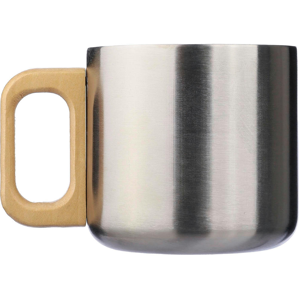 Doppelwandiger Becher aus recyceltem Edelstahl 400 ml Dwight Werbeartikel