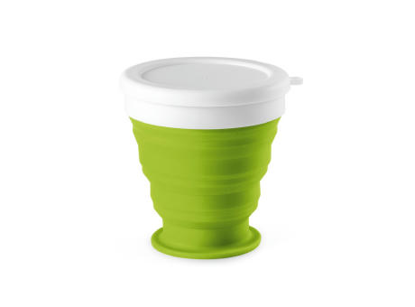 Product image ASTRADA. faltbarer Reisebecher aus Silikon und PP 250 ml bedrucken