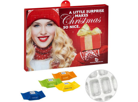 Product image Premium Präsent-Adventskalender mit Ritter Sport Schokowürfeln Werbeartikel