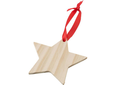 Weihnachtsbaumanhänger aus Holz Caspian Werbeartikel
