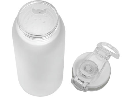 AQUA Stylische Tritantrinkflasche 900ml mit Trinkskala und Siebeinsatz Werbeartikel