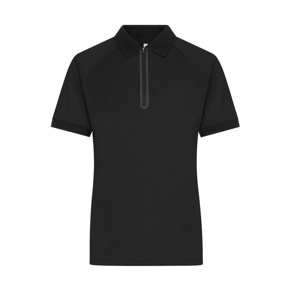 Product image Ladies' Zip-Polo - Polo mit Reißverschluss aus Funktions-Polyester für Promotion, Sport und Freizeit Werbeartikel