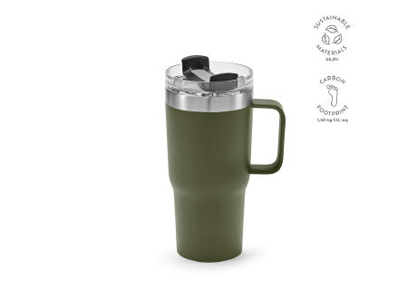 Product image Neman Tasse recy.Edelstahl, 580 ml. Mit drehbarem Deckel bedrucken
