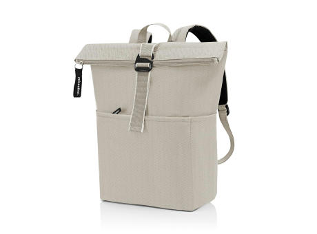 Product image rolltop backpack twist coffee bedrucken