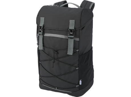 Aqua 15,6" GRS recycelter wasserabweisender Laptop-Rucksack 23 L bedrucken