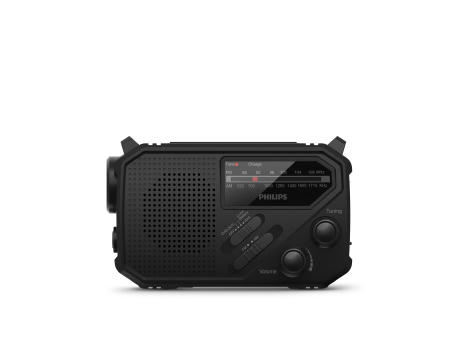 Philips TAR1609 Notfallradio mit analogem FM/AM-Tuner und Taschenlampe Werbeartikel