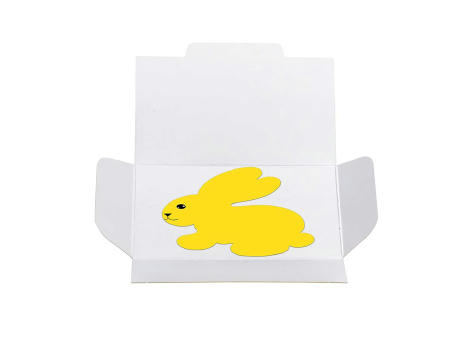 Samenpapier in Klappkärtchen - Ostern - Häschen Werbeartikel