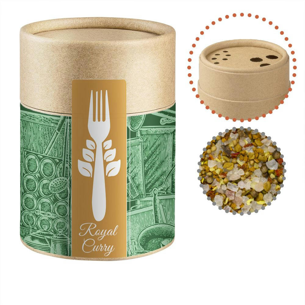 Product image Royal Curry, ca. 110g, Kraftpapierstreuer Midi Werbeartikel