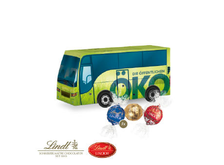 Product image 3D Präsent "Bus" mit Lindor Pralinés Werbeartikel