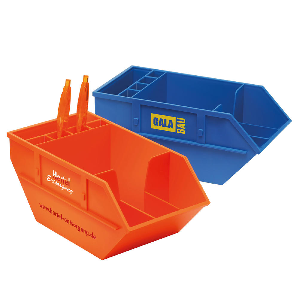 Zettelbox mit Köcher "Container" Werbeartikel