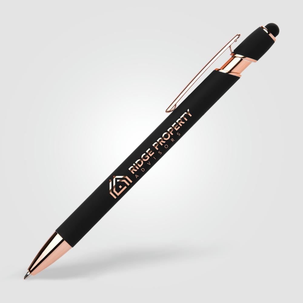 Prince Softy Roségold Executive Kugelschreiber - m/Stylus Werbeartikel